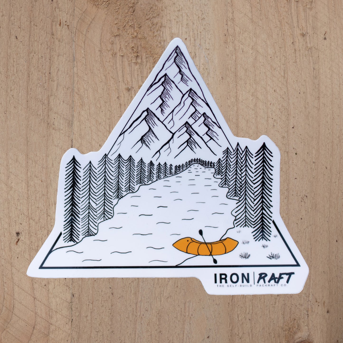 Mountains & Adventure Laminated Vinyl Sticker